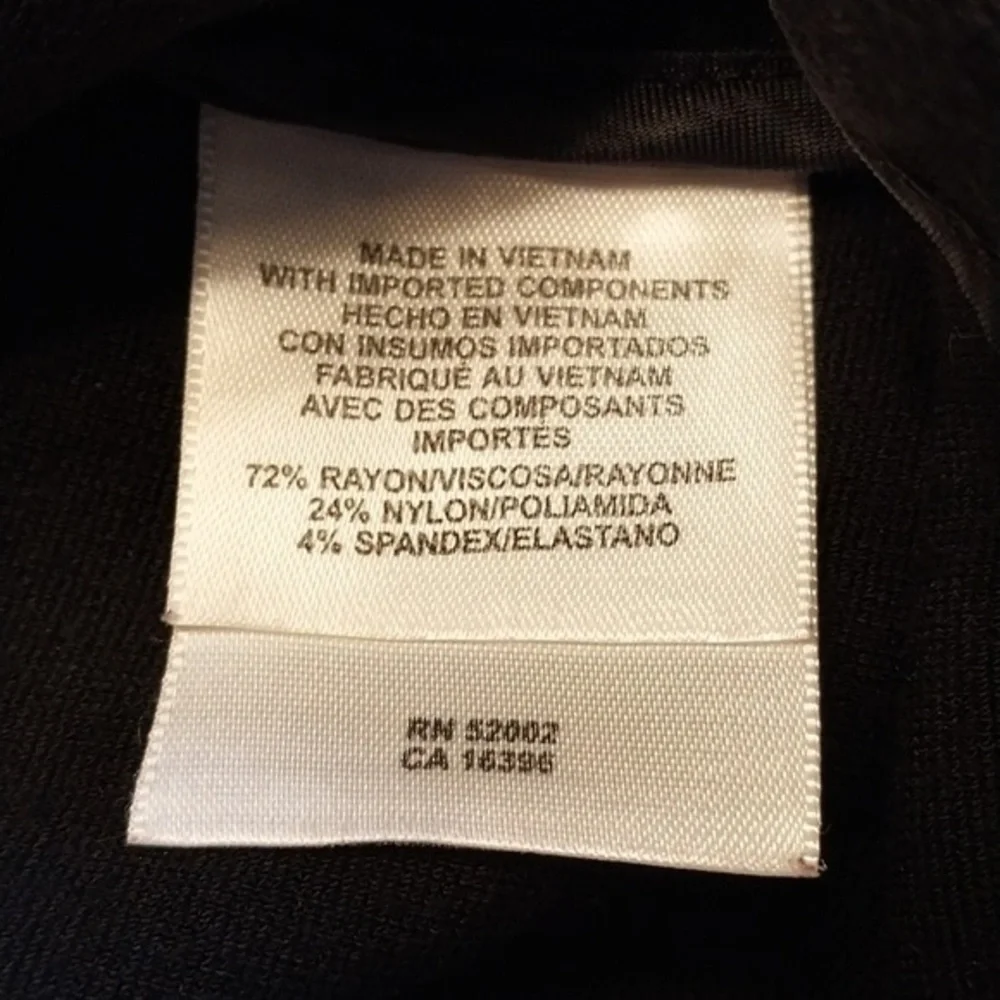 Liz Claiborne New York Vintage‎ Double Breasted Blazer Jacket Black Size Medium